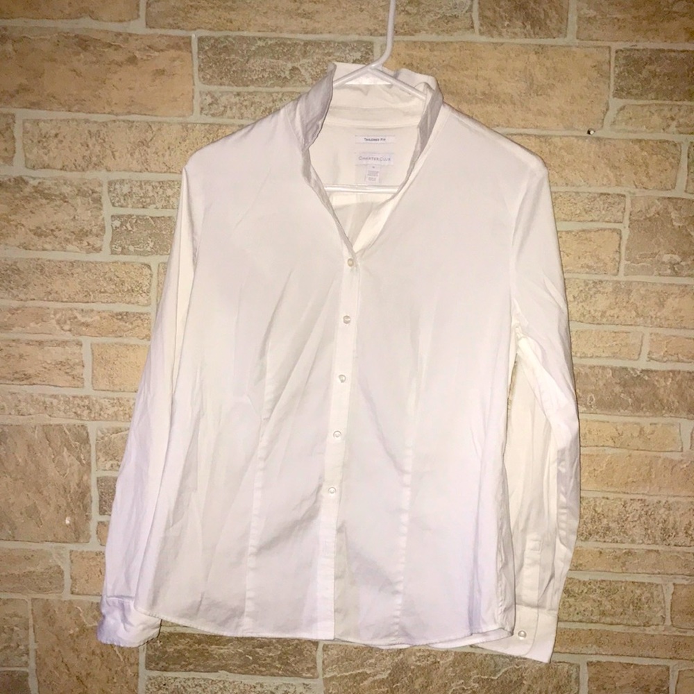 ✅Charter Club Button Down Tailored Fit Shirt